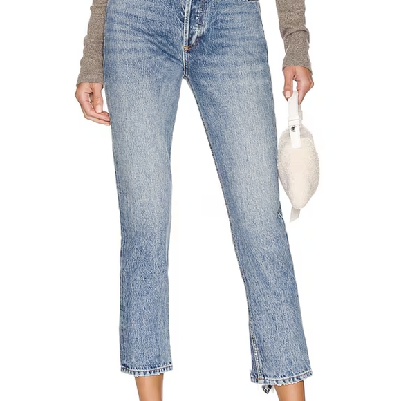 AGOLDE Riley High Rise Straight Crop In Endless - Picture 6 of 6